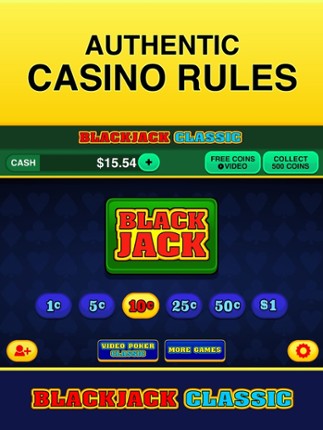 Blackjack Classic - FREE 21 Vegas Casino Video Blackjack Game Image