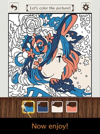 Coloring puzzle-Colorful Games screenshot