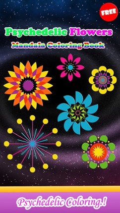 Flower Mandala Therapy Coloring Book Drawing Pages screenshot