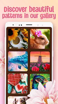 Cross-Stitch: Coloring Book Image