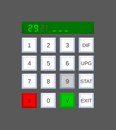 Codelock Guessing Simulator Image