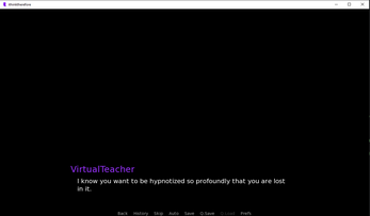 ithinktherefore - text hypnosis session screenshot