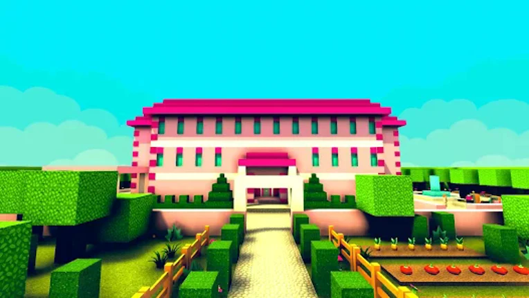 Pink Princess House Craft Game Image