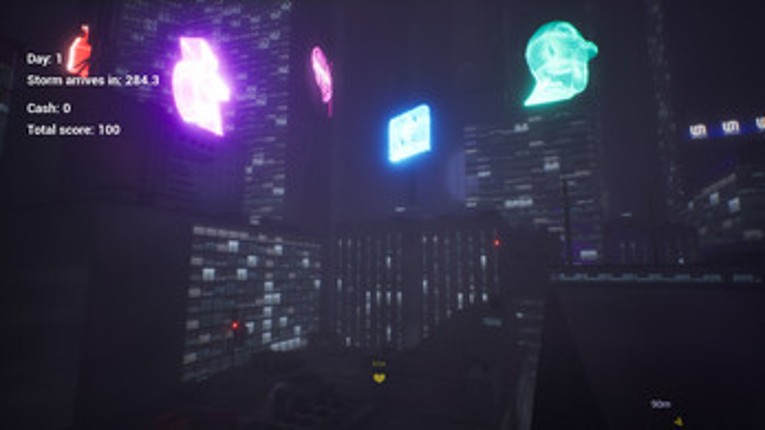 Neon Storm Delivery screenshot