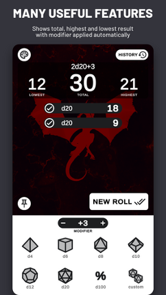 Nice Dice Roller for DnD and RPGs Image