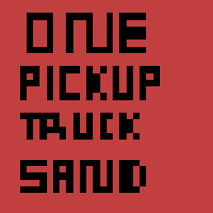 One Pickup Truck Sand Image