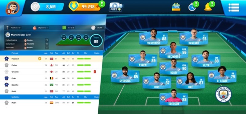 Online Soccer Manager (OSM) screenshot