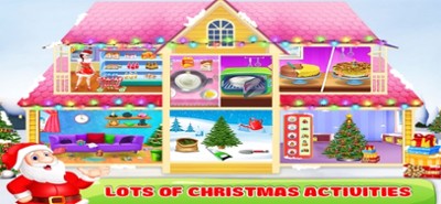 Christmas cake maker and party Image