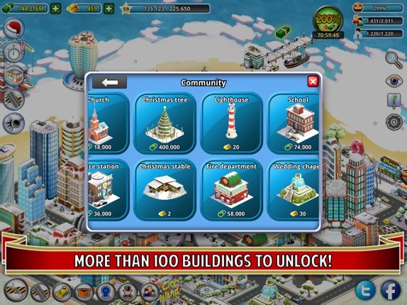 City Island: Winter Edition - Builder Tycoon - Citybuilding Sim Game, from Village to Megapolis Paradise - Free Edition screenshot