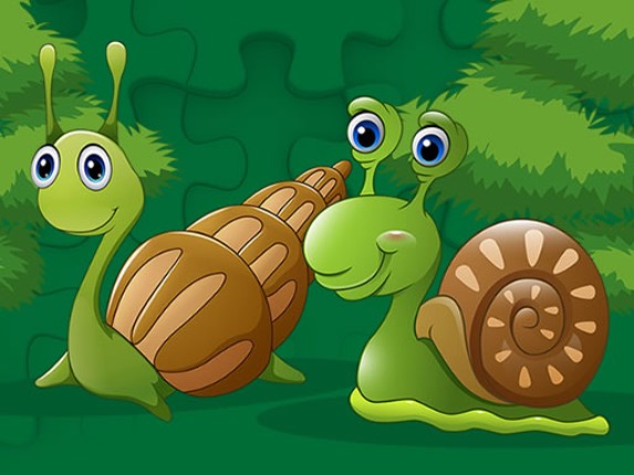 Cute Snails Jigsaw Game Cover