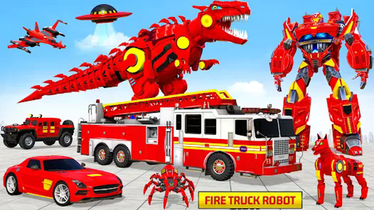 Fire Truck Robot Car Game screenshot