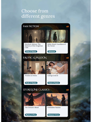 StoryZone: AI Story App & RPG screenshot