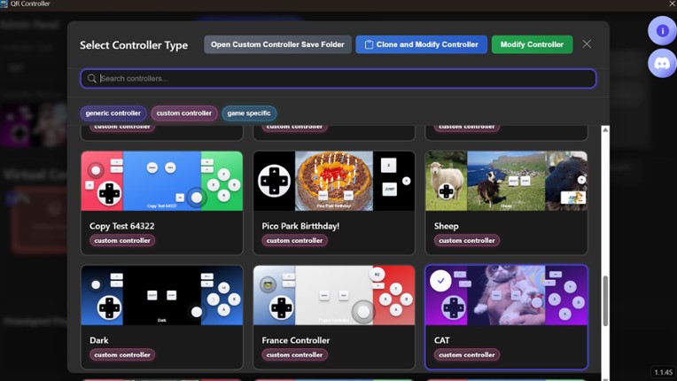 QR Controller screenshot