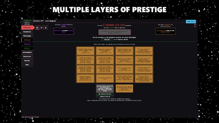 Antimatter Dimensions screenshot