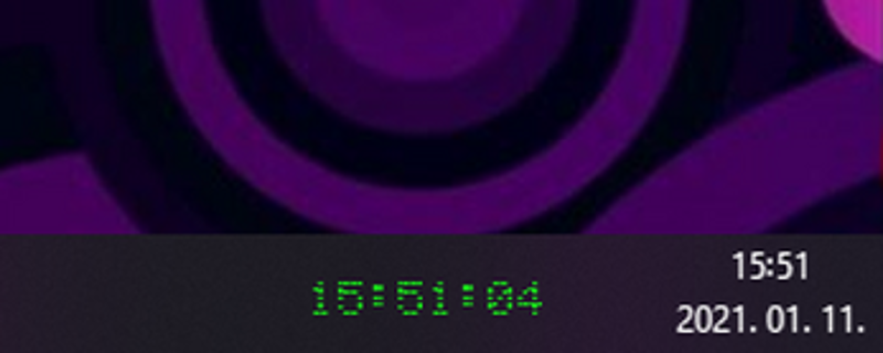 Fully customizable clock on Windows Desktop - Free exe + tutorial + source code screenshot