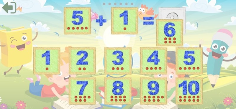 Math up to 10 in German Image