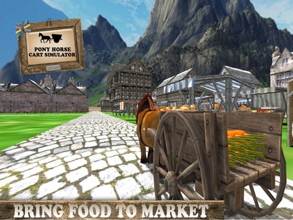 Pony Horse Cart Adventure Simulator 2016-Transport Fruits and Vegetables from Farm to City screenshot
