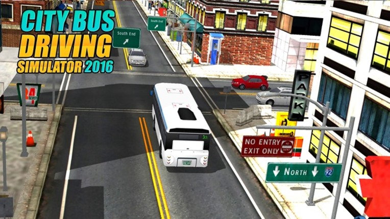 Real Modern city Bus driving simulator 3d 2016 - transport passengers through real city traffic Image
