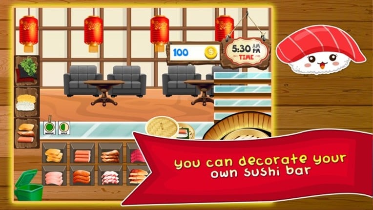 Sushi Food Maker Dash - lunch food making & mama make cooking games for girls, boys, kids screenshot