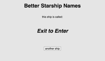 Better Starship Names Image