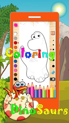 Dinosaur Coloring Pages Game Free For Kindergarten screenshot