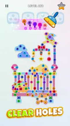 Unscrew Nuts Sort: Pin Puzzle Image