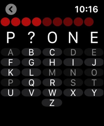 Hangman Wear - Watch Game Image