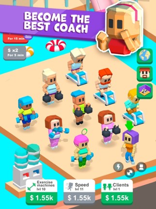 Idle Gym City - fitness tycoon screenshot