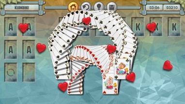 Klondike Solitaire Hearts &amp; Spades Patience Image