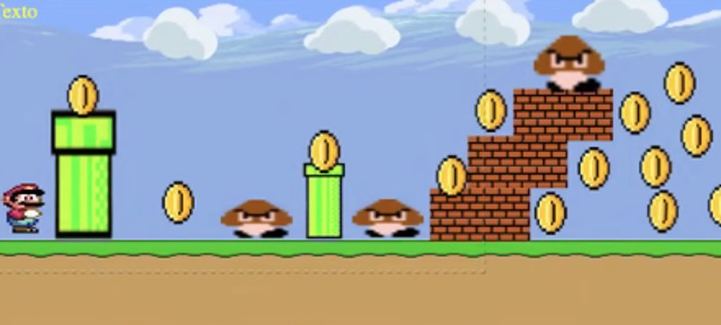 Mario Challenge – Jogo de plataforma criado por Sophia no estilo Mario Bros Image