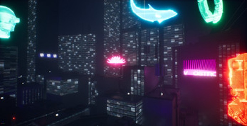 Neon Storm Delivery screenshot