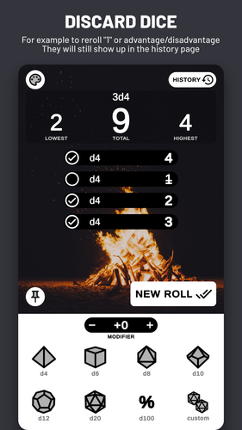 Nice Dice Roller for DnD and RPGs screenshot