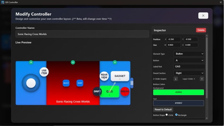 QR Controller screenshot