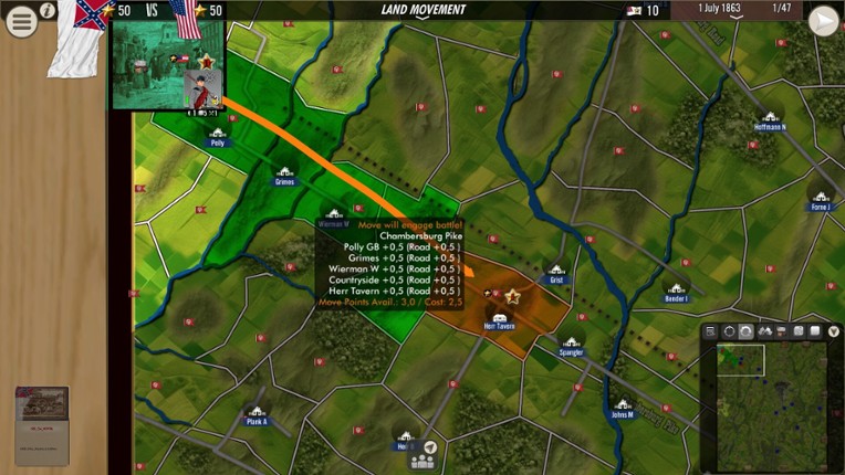 SGS Battle for: Gettysburg screenshot