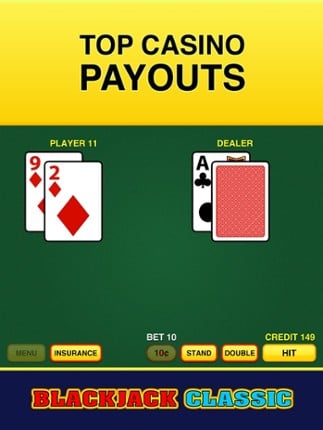 Blackjack Classic - FREE 21 Vegas Casino Video Blackjack Game screenshot