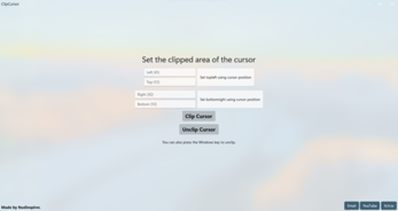 ClipCursor (GUI verson) Image