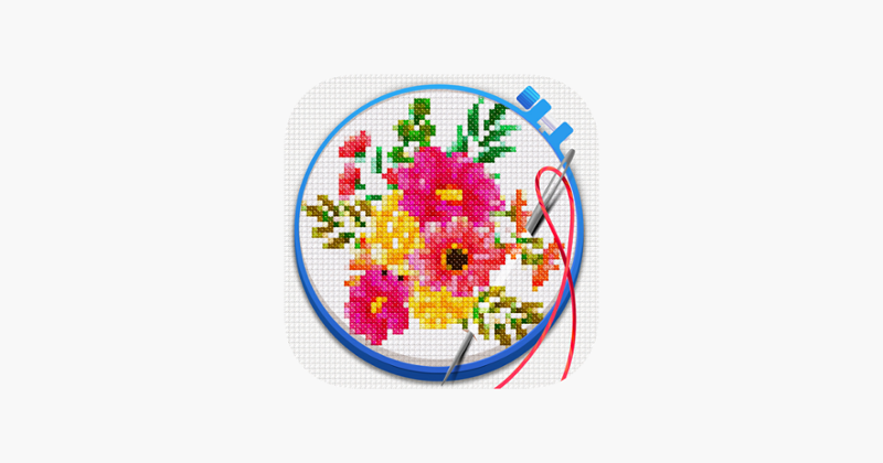 Cross Stitch: Coloring Art Image