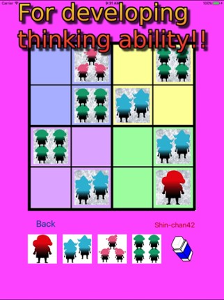 Easy Sudoku 4x4 to 7x7 for Color Figures screenshot