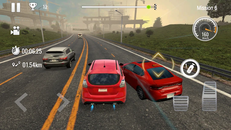 City Traffic Car: Real Driving Image