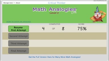 Math Analogies™ Level 2 (Lite) Image