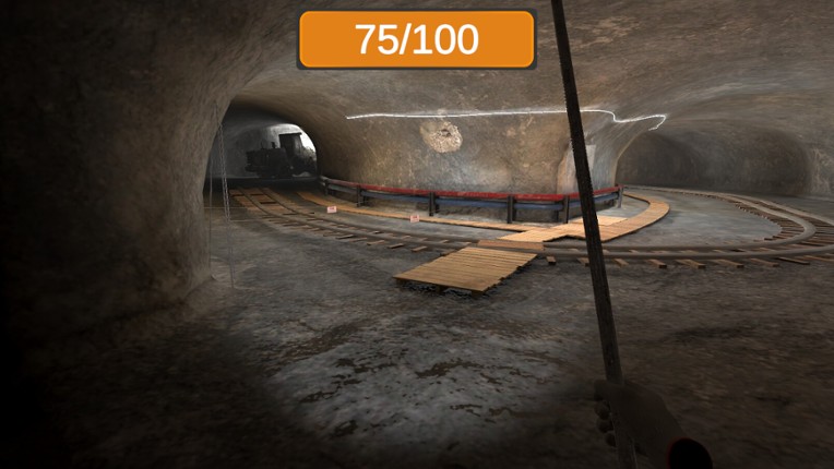 Underground roof fall hazard assessment VR Training screenshot