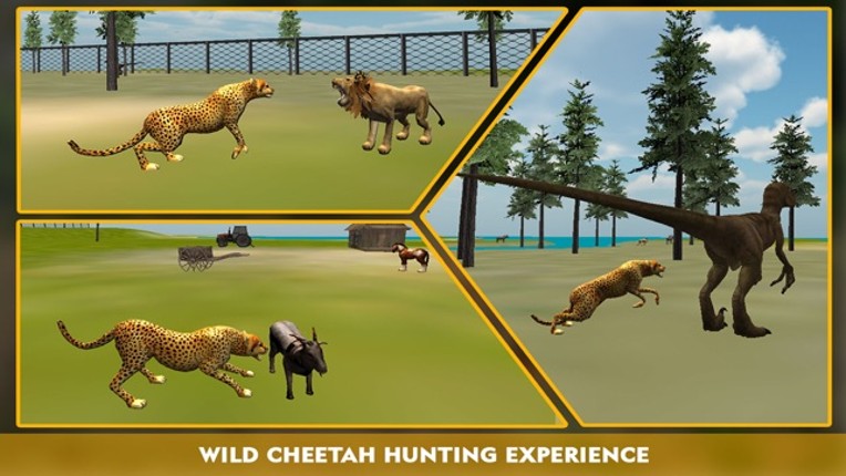 Wildlife cheetah Attack simulator 3D – Chase the wild animals, hunt them in this safari adventure screenshot