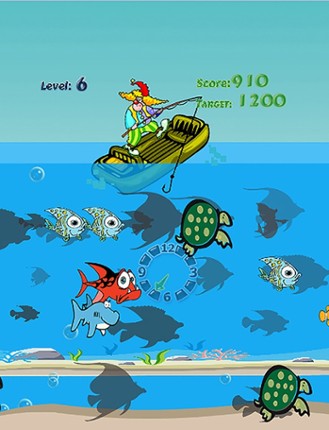 Winter fishing games screenshot
