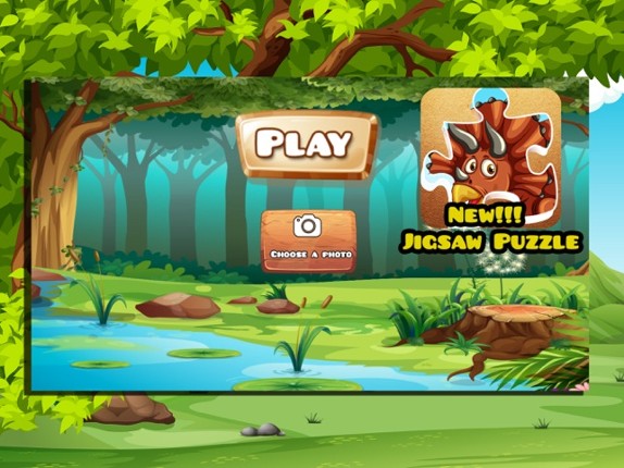 Dino Jigsaw Puzzles pre k -7 year old activities Image