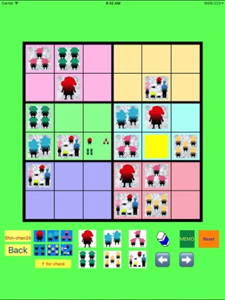 Easy Sudoku 4x4 to 7x7 for Color Figures screenshot