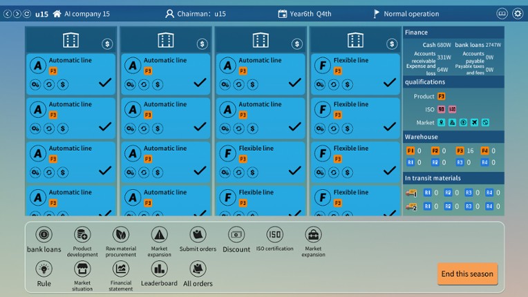 Business War: ERP Sandbox Simulation screenshot