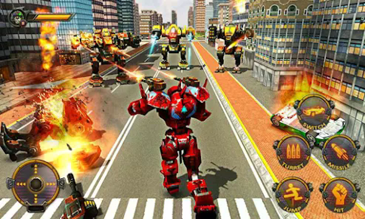 Robot Car War Transform Fight screenshot