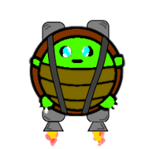 Flappy Jet Turtle Image