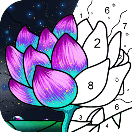 Paint by Number Coloring Game Image