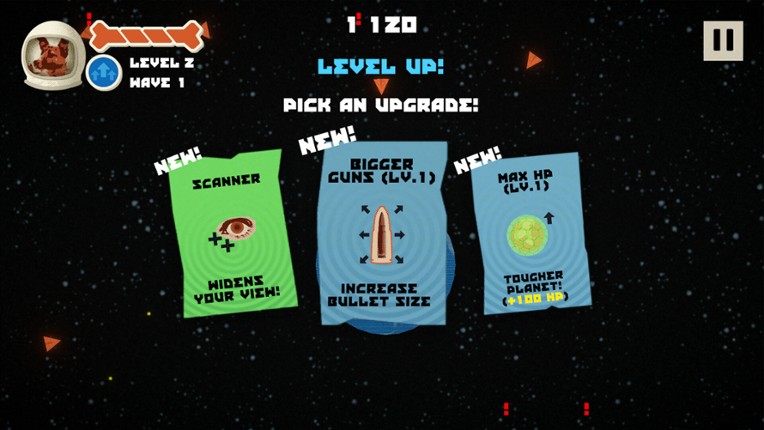 Laika's Space Defence screenshot